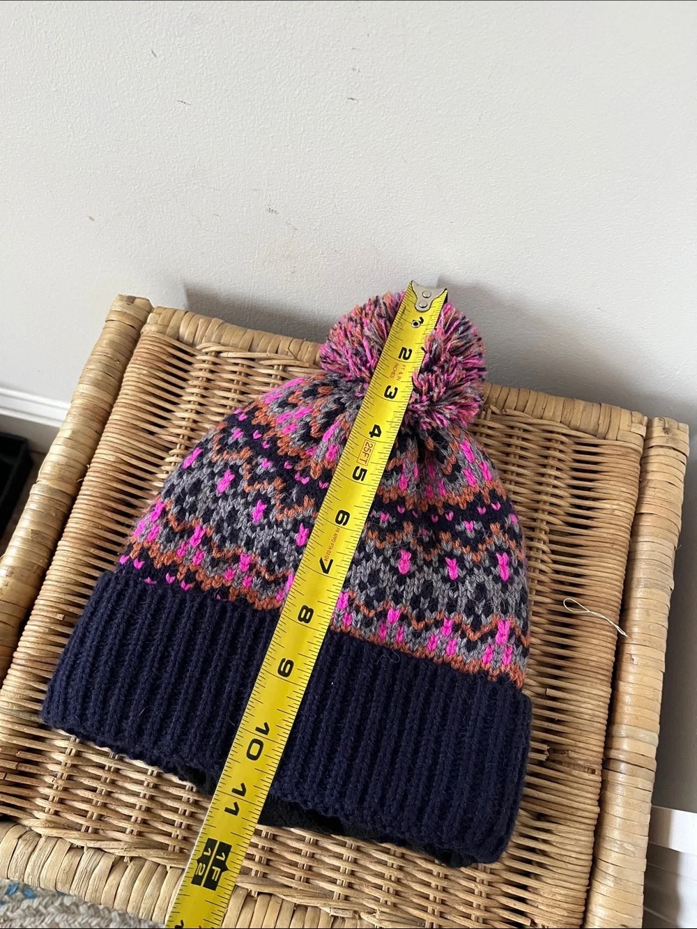 Free People First Frost Fairisle Pom Pom Beanie NEW